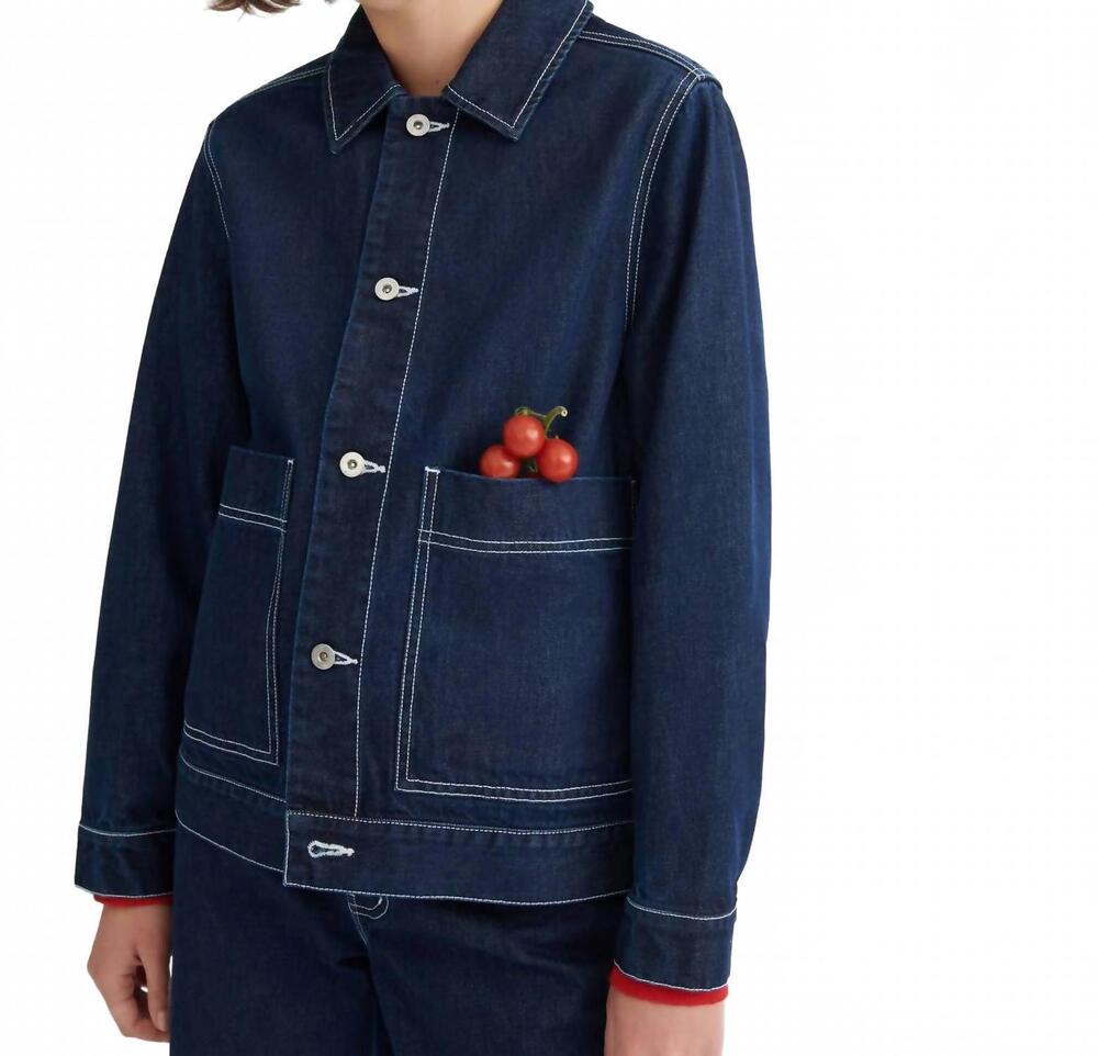 NEW KOWTOW heavyweight worker jacket in dark indigo